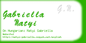 gabriella matyi business card